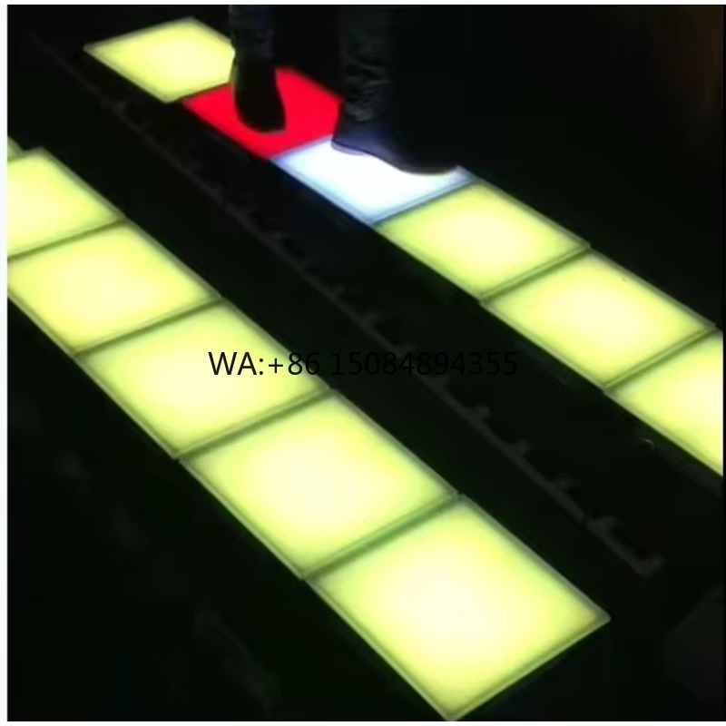 Outdoor Lighting Ip65 - Interactieve vierkante LED-dansvloer met volledige RGB-kleuren,