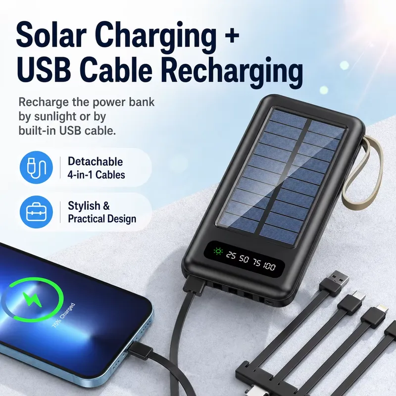 50000mAh Solar Powerbank Super - Outdoor Lighting Wireless recensie en prijs