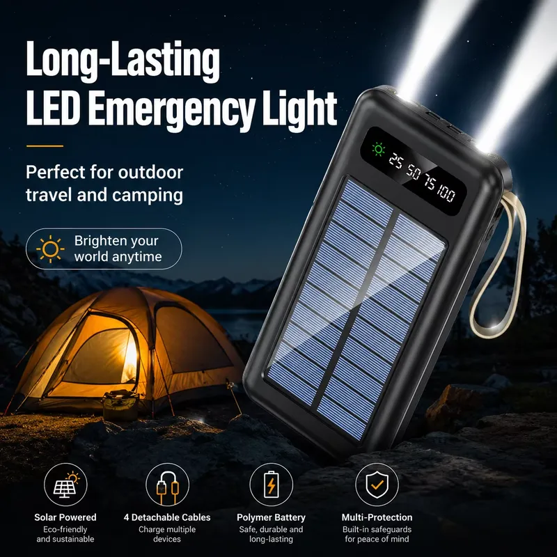 50000mAh Solar Powerbank Super - Outdoor Lighting Wireless recensie en prijs